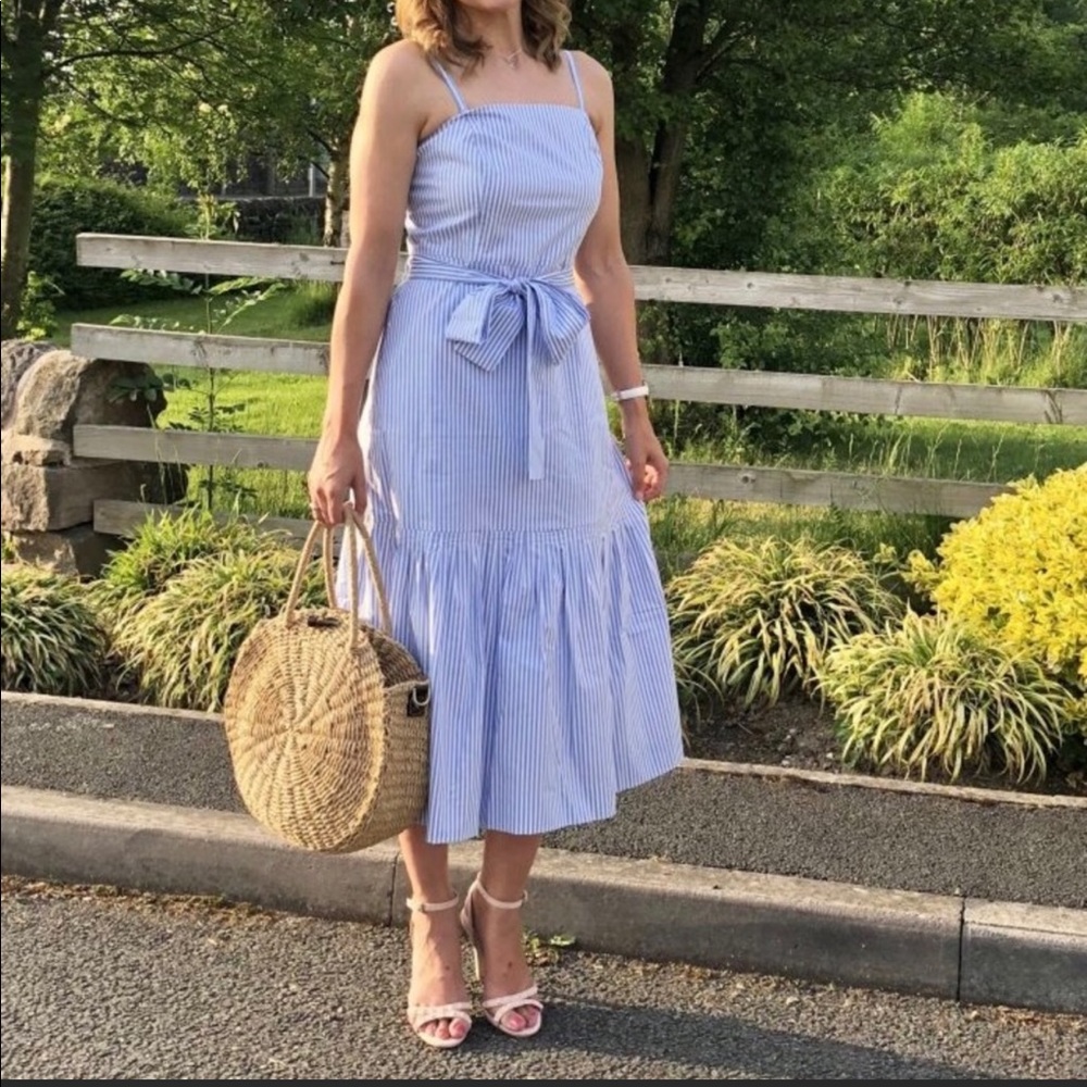 Banana republic cotton midi dress 14